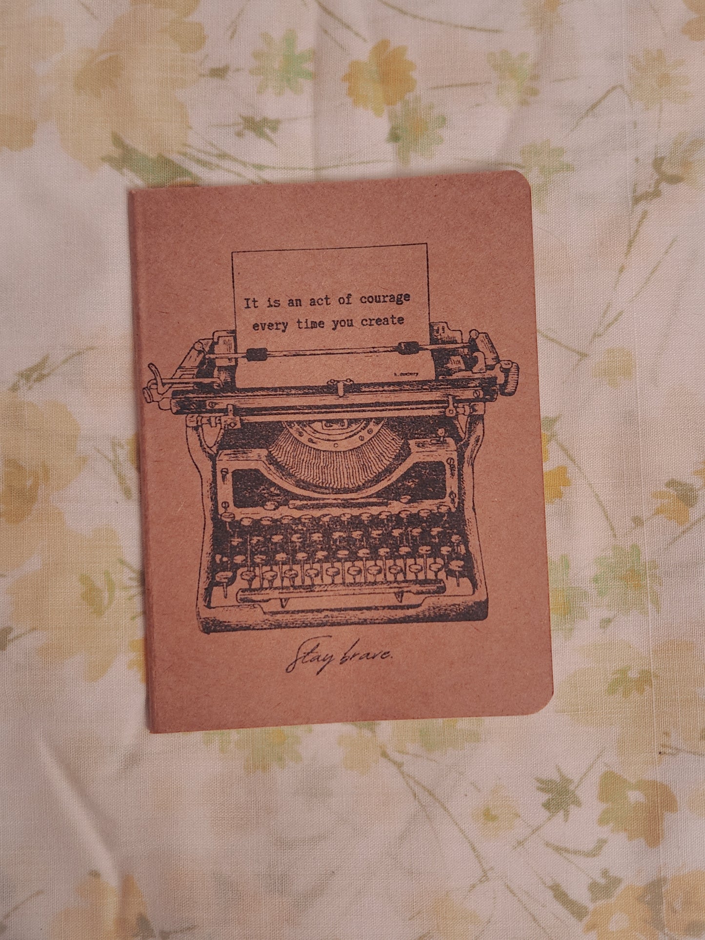 Hand Stamped Pocket Notebook