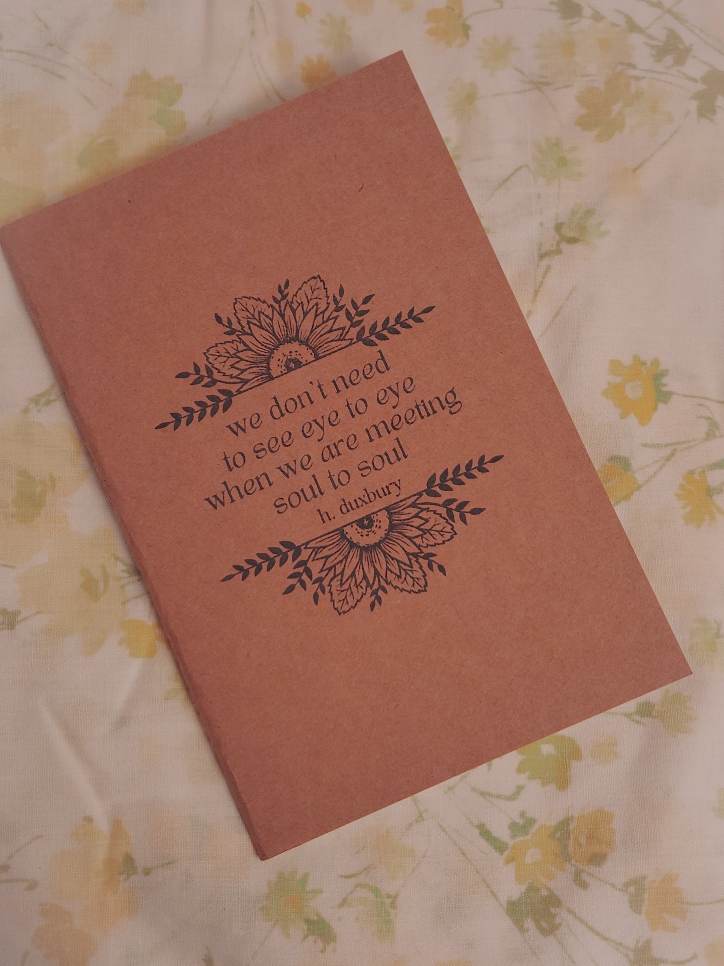 Hand Stamped Notebook