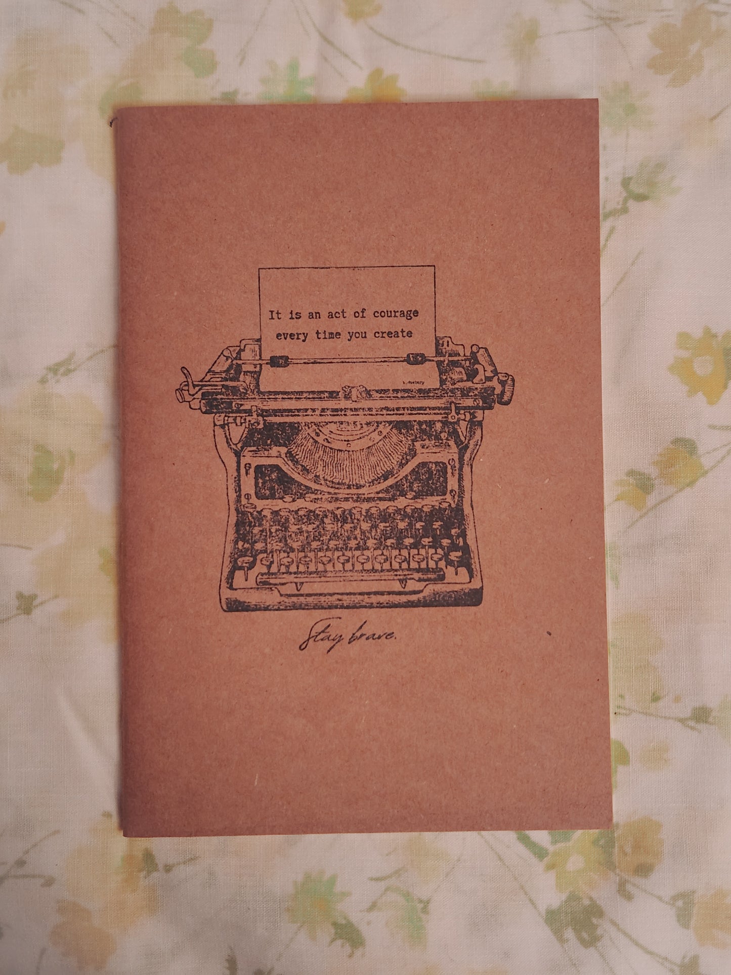 Hand Stamped Notebook